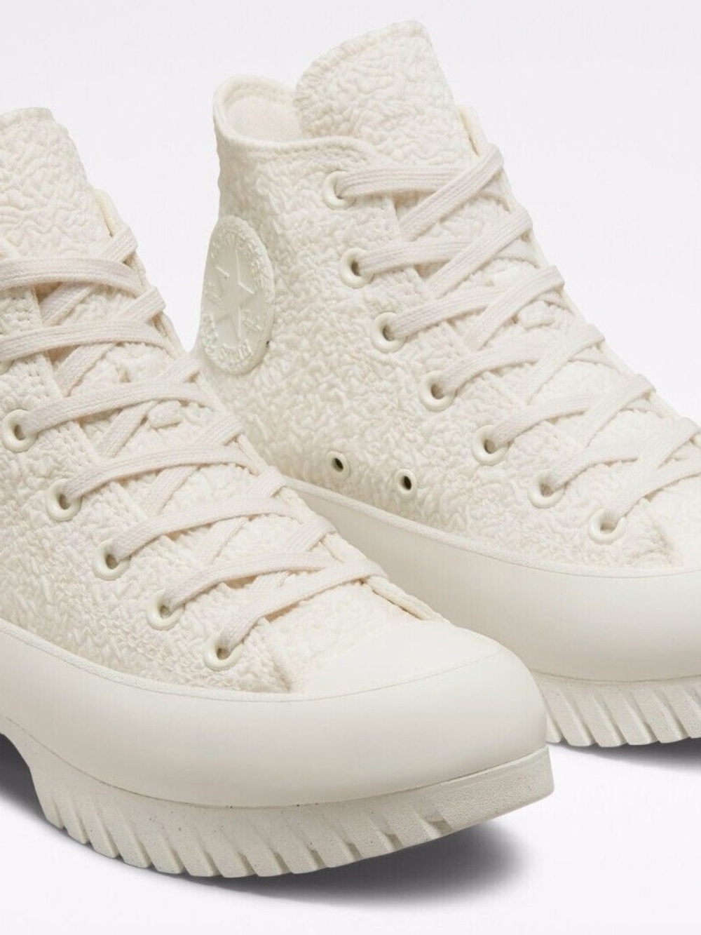 Converse Women’s High-Top Sneaker in Cream Textured Upper